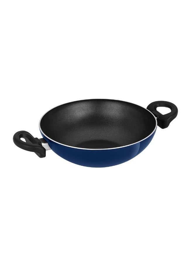 NIRLEP NutriHealth Kadai with Stainless Steel Lid 28cm | Patented Silver Ion Coating, Sturdy Handles, PFOA Free, 5 Layered Coating I To Fry Snacks & Savouries, Cook Vegetables, Dal & Meat  - Image 2