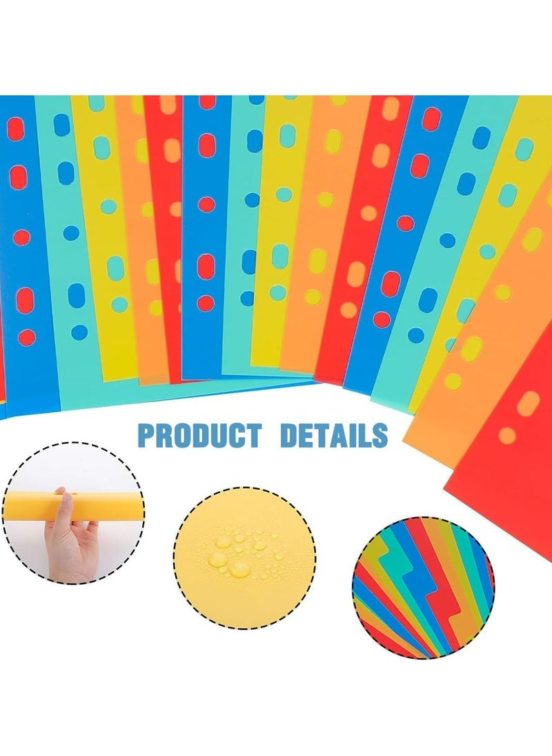 Oasisgalore 20-Pack A4 Plastic File Dividers for Folder Organization, Multicolored  - Image 2