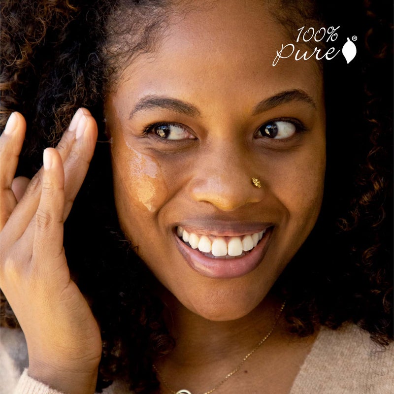 100 % Pure 100% PURE Vitamin C Face Serum Hydrating Glow Skin Care with ALA Aloe + Vitamin E Oil - Daily Firming & Correcting Anti Aging Facial Moisturizer for Women & Men All Skin Types, Vegan - 1 Fl Oz - Image 3