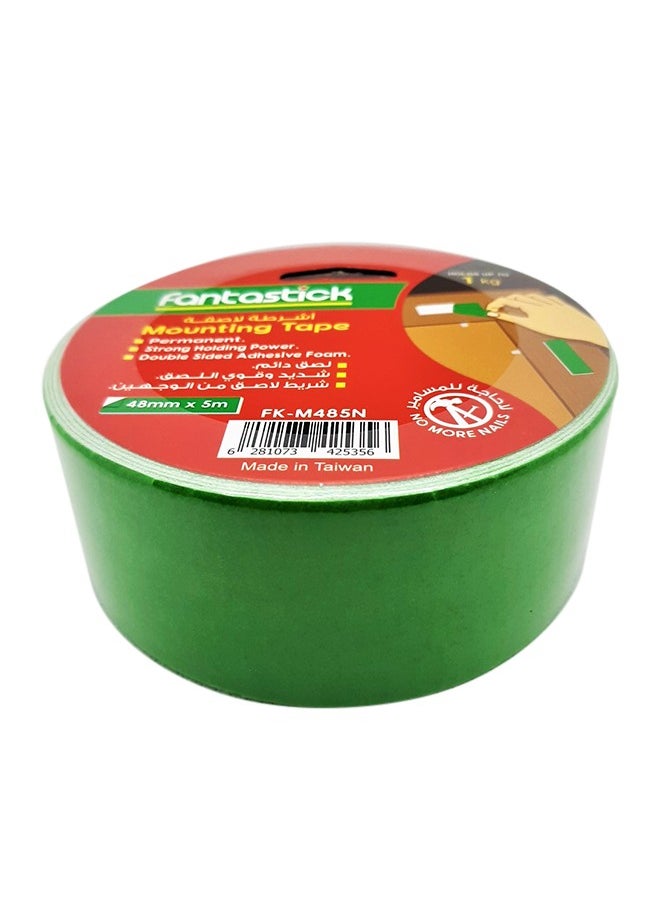 Fantastick 2-Piece Double Side Mounting Tape 48mm x 5 m Green  - Image 2