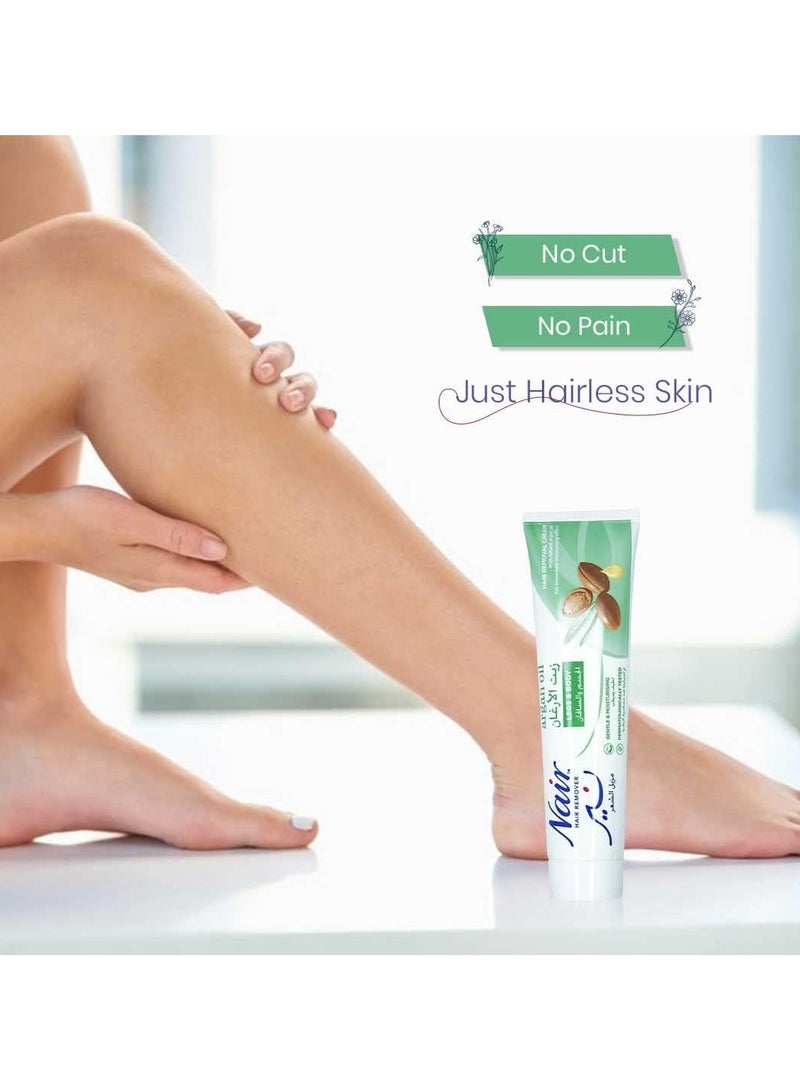 Nair Argan Oil Legs & Body Hair Removing Cream 110 ML - Image 4