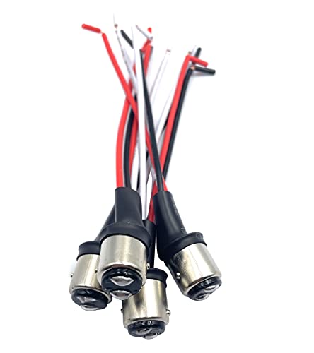 Bstenky 4 Pack 1157 BAY15D LED Bulb Male Socket Prewired Connector Wiring Harness Adapter Plug for Car Headlight Turn Signal Tail Lamp - Image 1