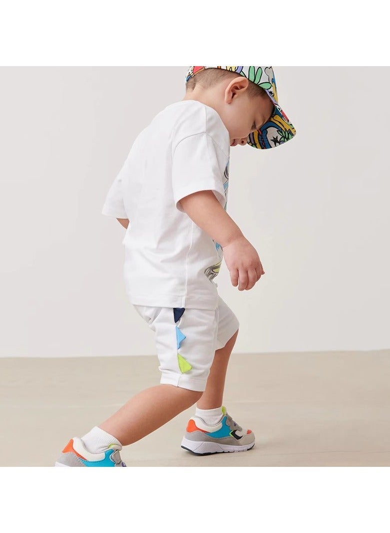 Boys Summer Short Sleeve Shorts Two-piece Set - Image 5