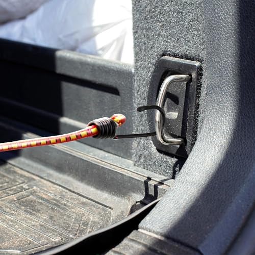 Stalwart Bungee Cords - 10-Pack Rubber 18-Inch Cordage with Heavy-Duty Vinyl-Coated Hooks and Fabric Wrapping by Stalwart (Red) - Image 3