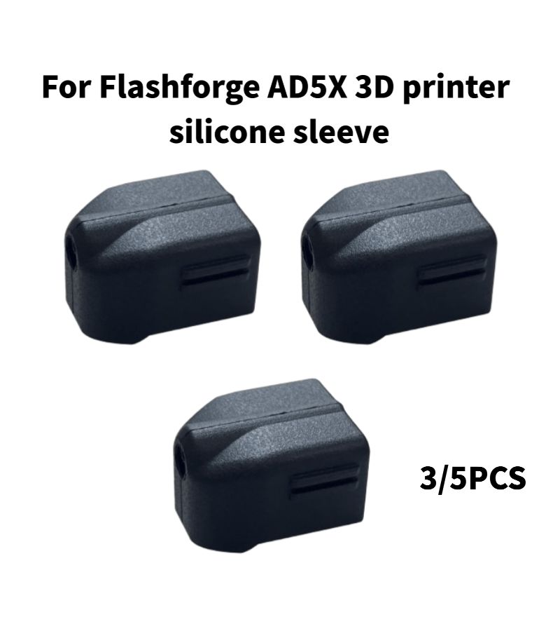 3 قطع لطابعة Flashforge Ad5x ثلاثية الأبعاد - مجموعة 1 غطاء سيليكون لمبيت كتلة التسخين للفوهة الساخنة - إضافات الطباعة ثلاثية الأبعاد - Image 1