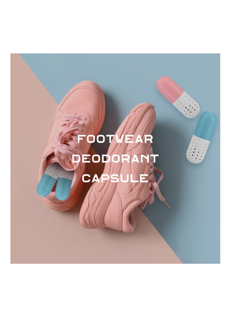 Generic - Sneaker Deodorizer Balls Capsules, Shoe Fresheners Reusable Sports Shoe Deodorizing for Sneakers Trainers Lockers Gym Bags Wardrobes Cars, Long Lasting and Easy to Use, Pink & Blue(6 Pack) - Image 1