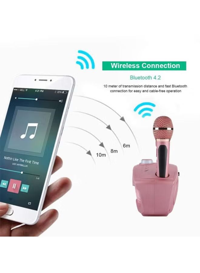 SDRD Dual Wireless Karaoke Microphone and Mixer System Upgraded Version Dual Channel Handheld Microphone Karaoke For Dj Party Church Wedding Home Party Speech Black - Image 4