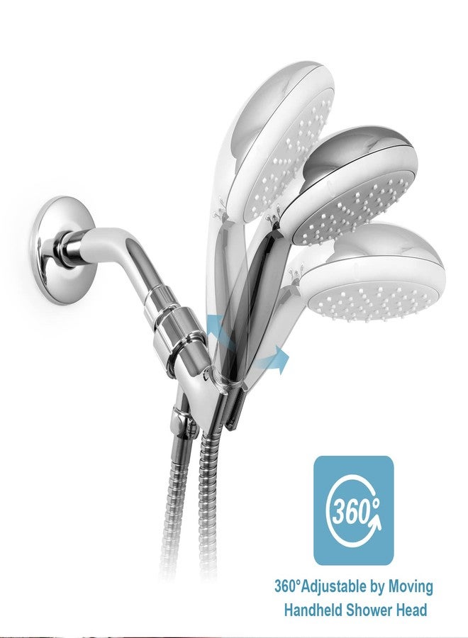 OFFO Shower Head Holder for Handheld Shower Head, Adjustable Shower Arm Mount for Connecting Shower Arm and Shower Hose, 1/2 Inch IPS Female Inlet and Male Outlet, Chrome Finish - Image 3