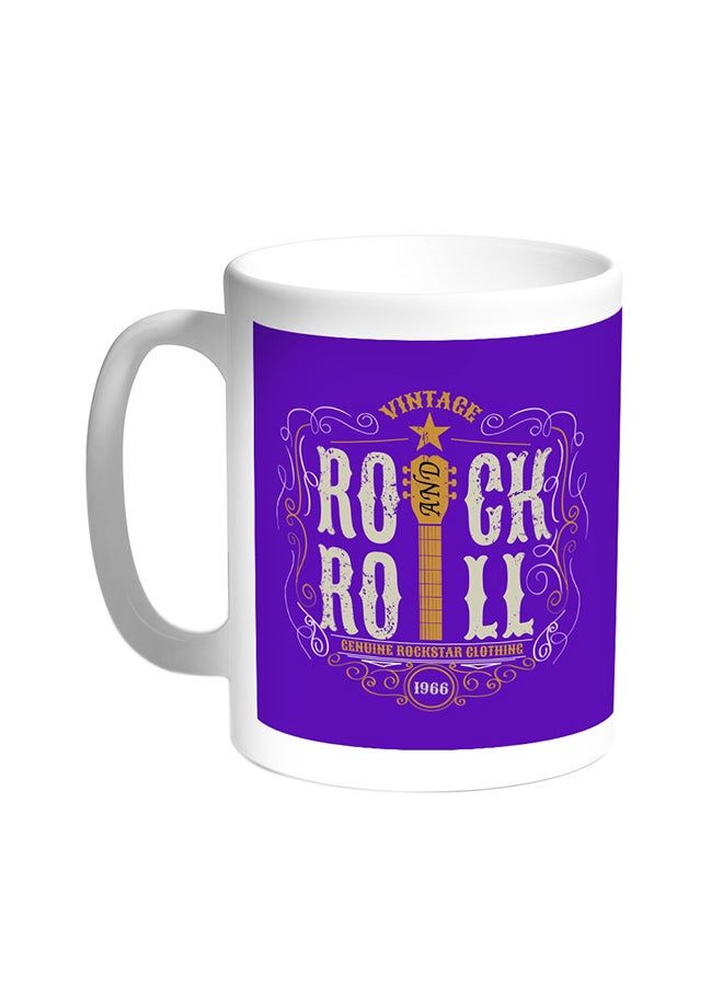 RKN Rock And Roll Printed Coffee Mug White 11 ounce - Image 2