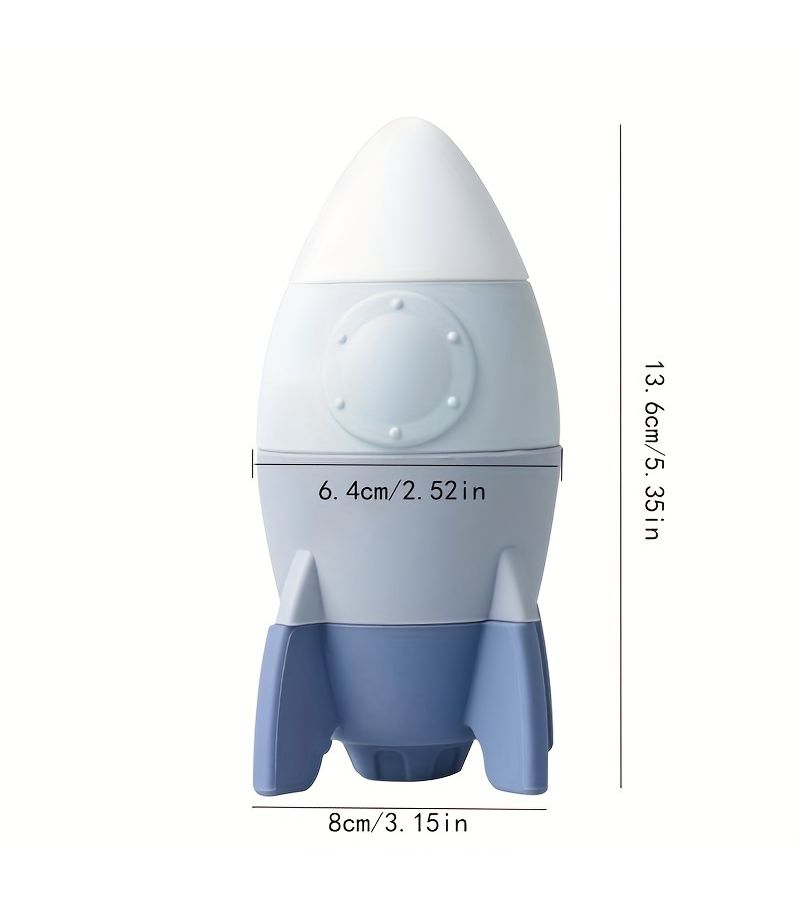 Morandi Silicone Rocket Stacking Toy Educational Gift for Kids Hand Eye Coordination - Image 2