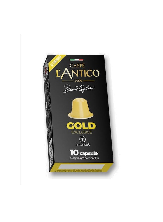 L'Antico Gold Exclusive Aluminium Capsules - 10 pcs - 55 grams