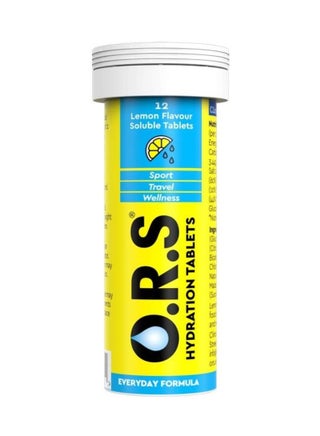 Hydration Tablets With Electrolytes With Natural Lemon Flavour