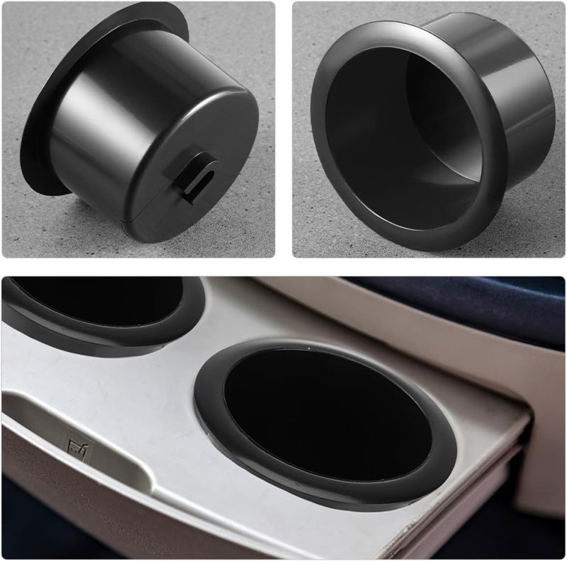 4pcs Plastic Cup Holder Insert for Rv Sofa, Boat, and Recliner Couch Accessories with Slot, 63mm Height X 108mm Width, Replacement Cup Holders for Vehicle Interior - Image 3