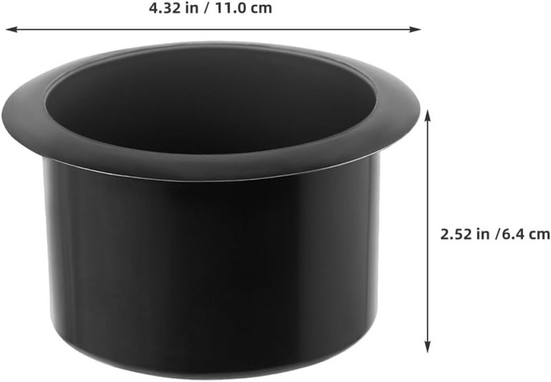 4pcs Plastic Cup Holder Insert for Rv Sofa, Boat, and Recliner Couch Accessories with Slot, 63mm Height X 108mm Width, Replacement Cup Holders for Vehicle Interior - Image 2