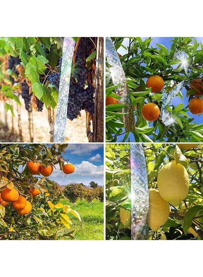 YJ Bird Repellent Deterrent Reflective Scare Tape Multicolour 4.8cm x 106meter - Image 4