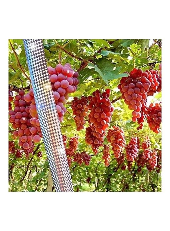 YJ Bird Repellent Deterrent Reflective Scare Tape Multicolour 4.8cm x 106meter - Image 2