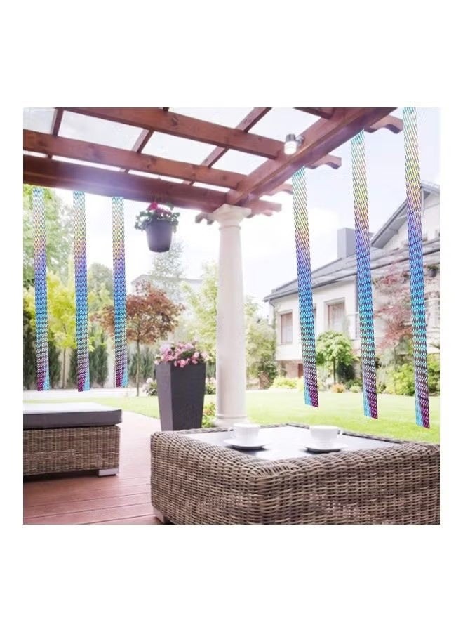 YJ Bird Repellent Deterrent Reflective Scare Tape Multicolour 4.8cm x 106meter - Image 3