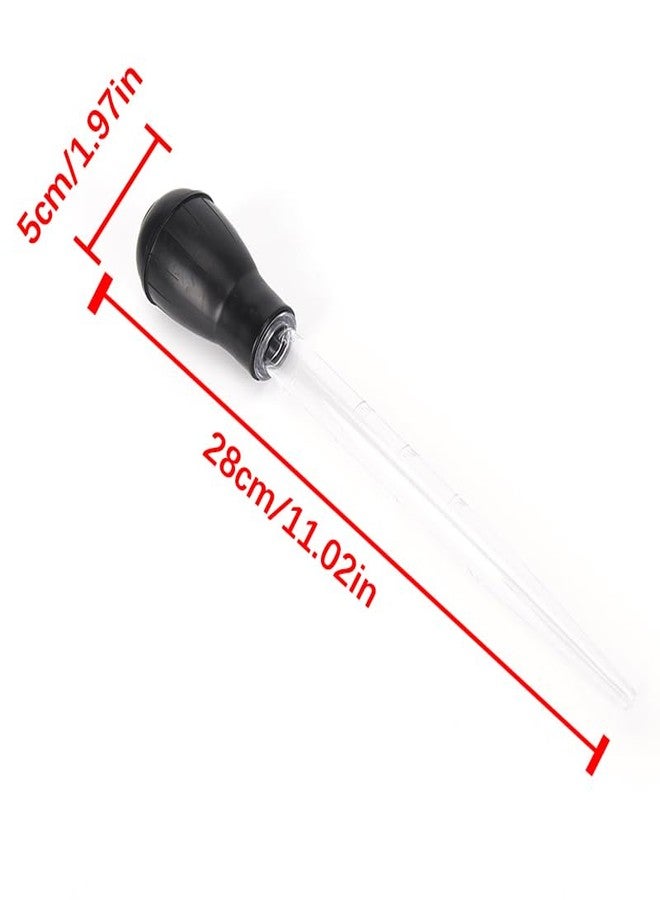 Yiphates 2 Pcs 11-Inch Turkey Baster with Silicone Bulb, Clear, Ideal for Roasting Juices, Butter Drippings, Glazes - Image 2