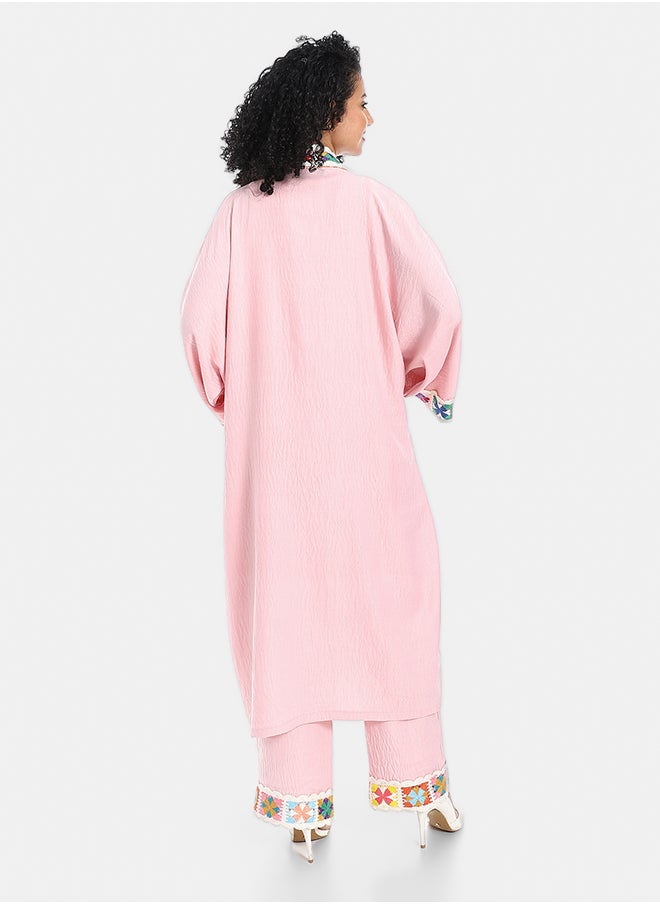 Red Circle Women's plain kimono suit  - Image 3