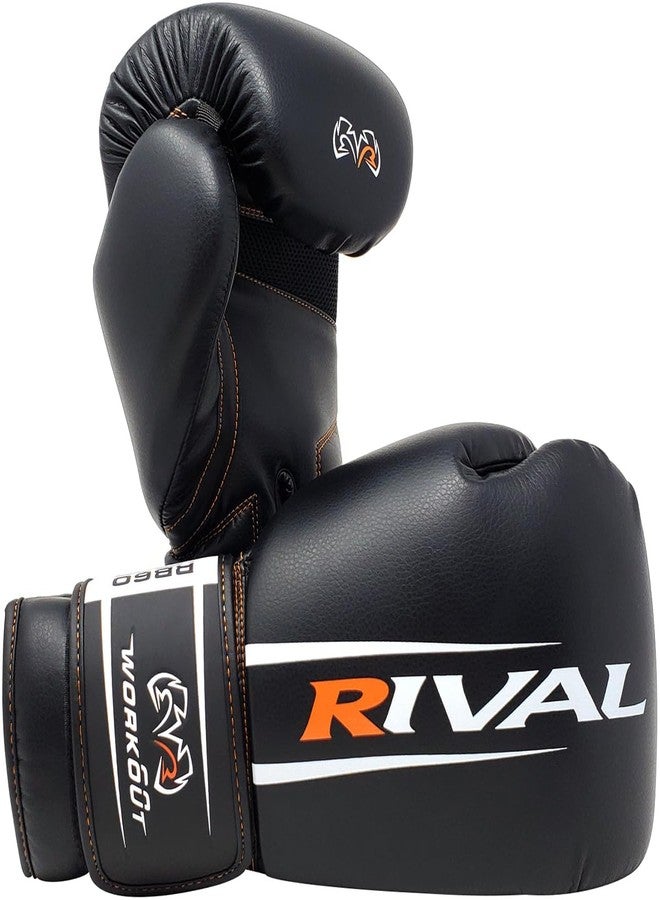 RIVAL Boxing RB60 2.0 Workout Bag Gloves, Hook and Loop Closure - Breathable Mesh Palm, Soft Inner Lining, and Pre-Formed Pro Fit - Image 1