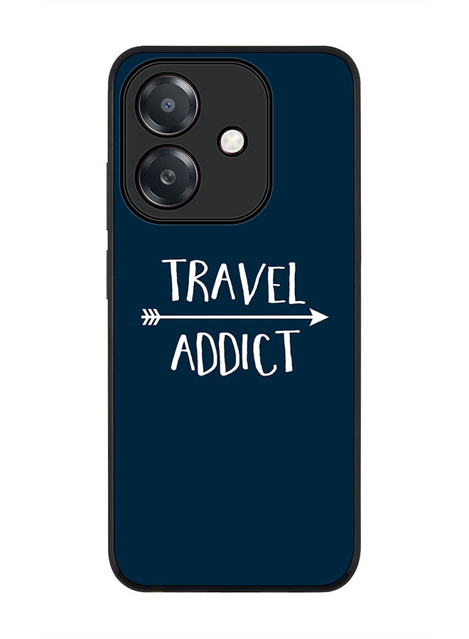 Stylizedd For Oppo A3x 4G / A3 4G Case,Slim fit Camera Protection, Shockproof Thin Phone cover - Travel Addict - Image 1