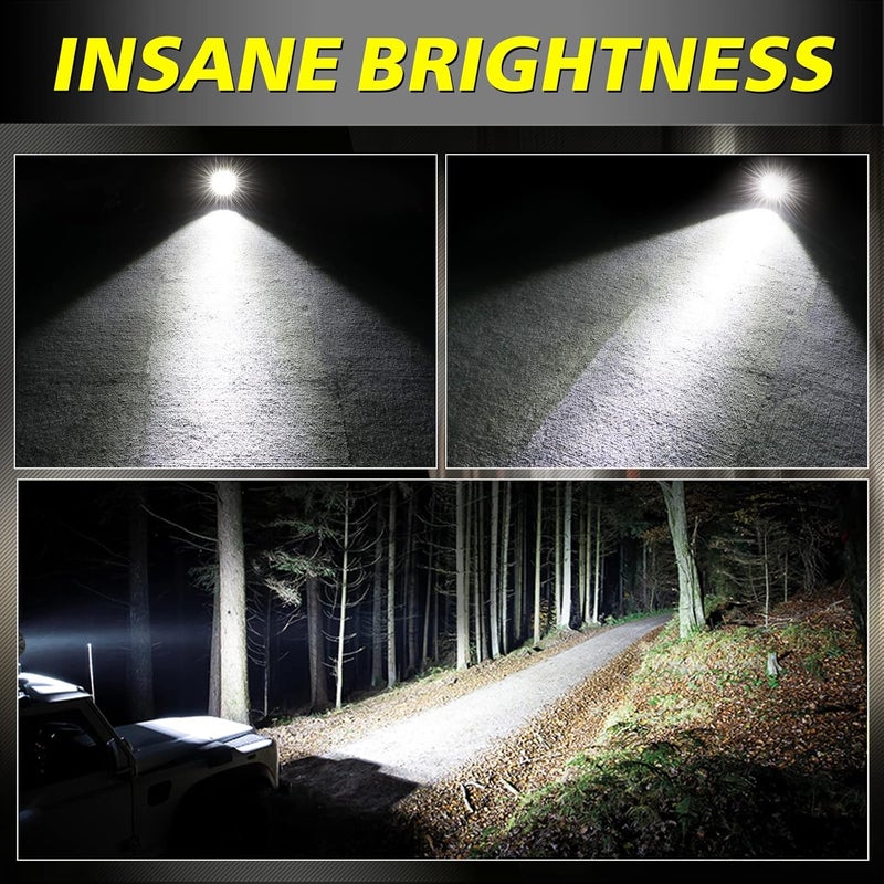 AKD Part 5 Inch 90W Round Spot LED Off Road Lights - 9000LM Fog Lights for Trucks, SUVs, ATVs, and More - Image 4