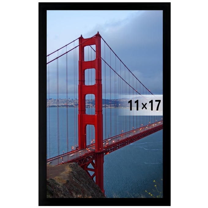 11X17 PICTURE FRAME WALL HANGING PHOTO FRAME BLACK 1 PACK