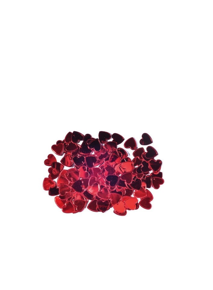 Libra 100 Pieces 15mm Craft Ruby Craft Confetts Hearts 14g Multicolor
