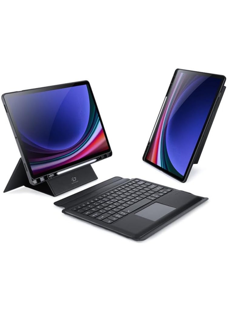 Trackpad Keyboard Compatible with Samsung Tab A9 Plus (X210/X215/X216) Detachable Magic Keyboard Case With Pencil Holder For Galaxy Tab A9+ - Image 1