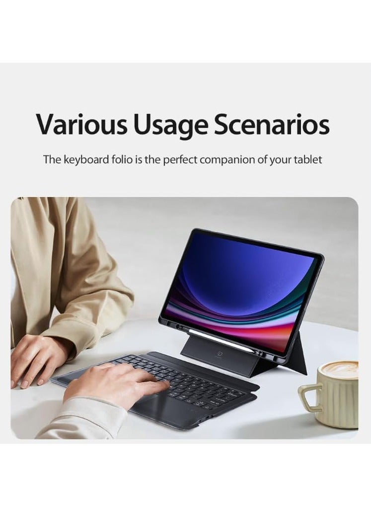 Trackpad Keyboard Compatible with Samsung Tab A9 Plus (X210/X215/X216) Detachable Magic Keyboard Case With Pencil Holder For Galaxy Tab A9+ - Image 5
