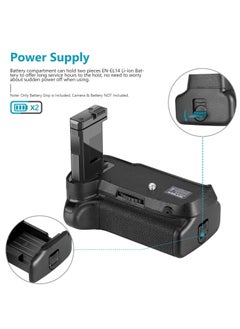 Neewer NEEWER Battery Grip for Nikon D3100 D3200 D3300 D5300 – Vertical Shutter Release, Dual EN-EL14 Power, with Signal Cable – Camera Battery Grip for Nikon DSLR  - Image 3