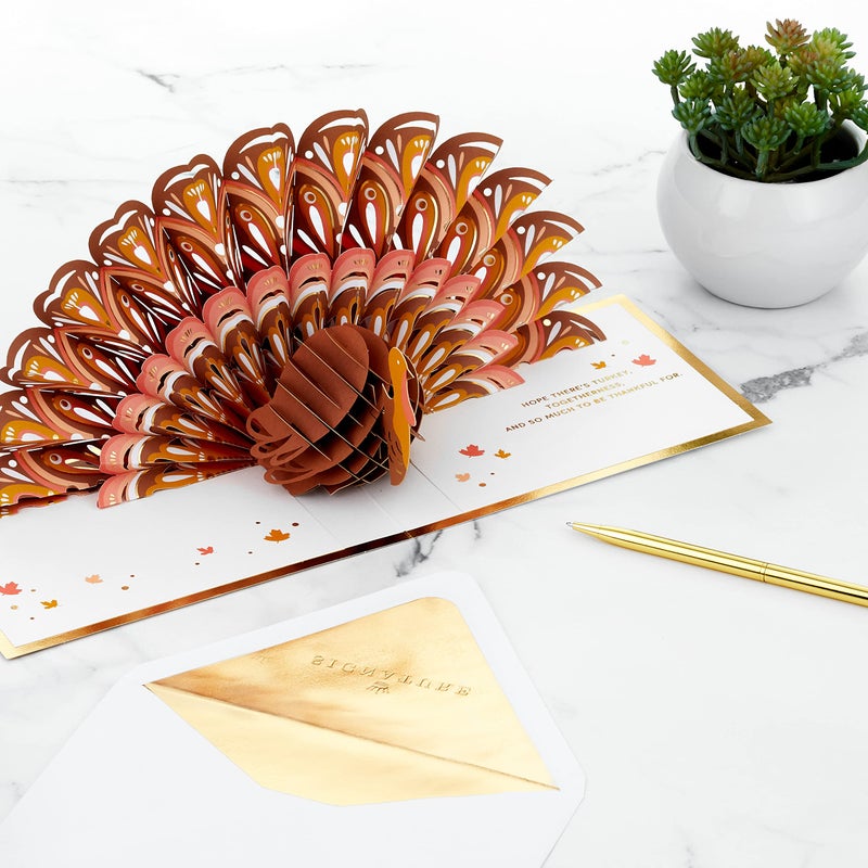Hallmark Signature Paper Wonder Thanksgiving Pop Up Card (Turkey) - Image 3