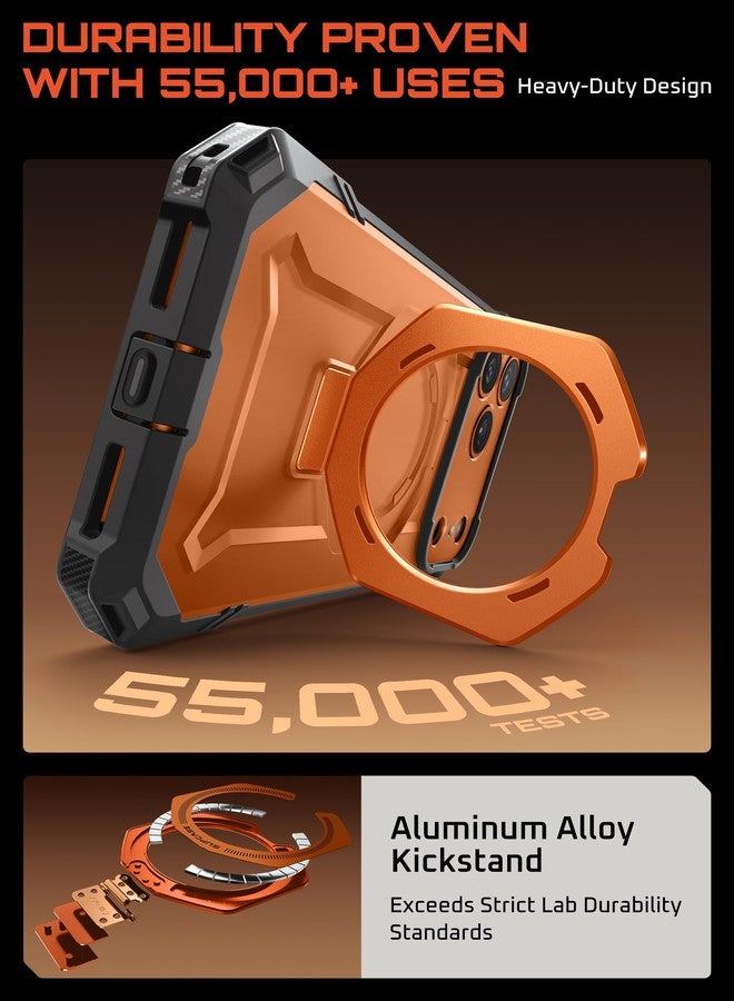 سوبكيس جراب SUPCASE لهاتف iPhone 17 Pro Max مع حامل (قبضة Unicorn Beetle)، [غطاء للتحكم في الكاميرا] [متوافق مع MagSafe] [حماية من السقوط بدرجة عسكرية] جراب هاتف مغناطيسي شديد التحمل، مرجاني - Image 5