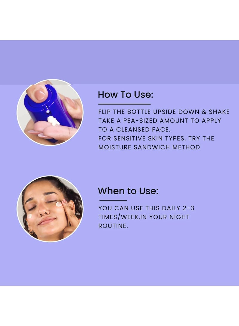 foxtale 0.15% Beginner Friendly Retinol Night Serum | Anti-Aging Night Cream | Reduces Fine Lines and Wrinkles | No Purging | For Younger-looking Skin | Men & Women | All Skin Types - 30 ml - Image 5