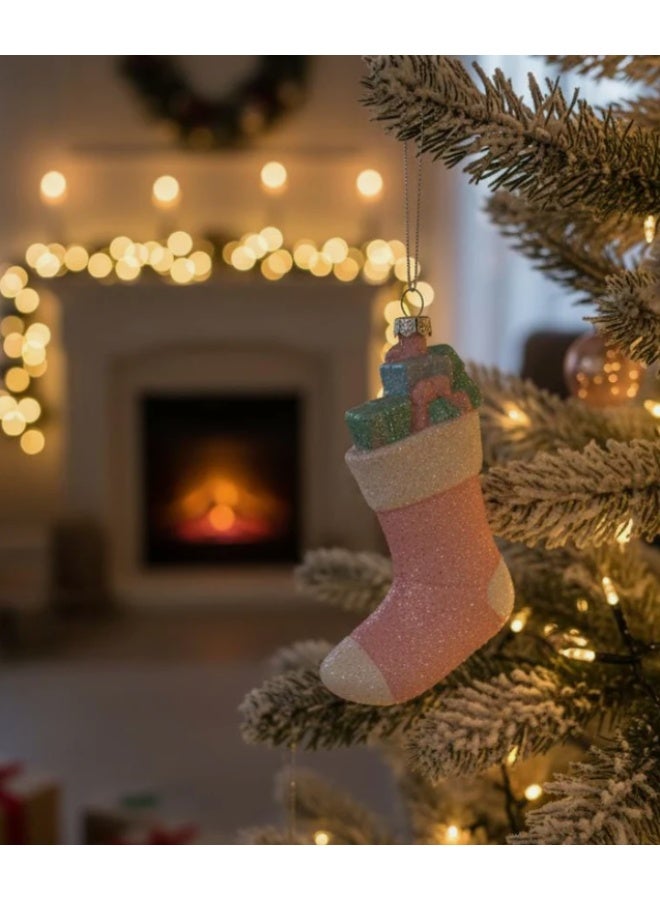 AKDC 5cm Mini Hanging Stocking Tiny Christmas Tree Hanging Ornament for Festive Decor & Gift Decoration - Image 2