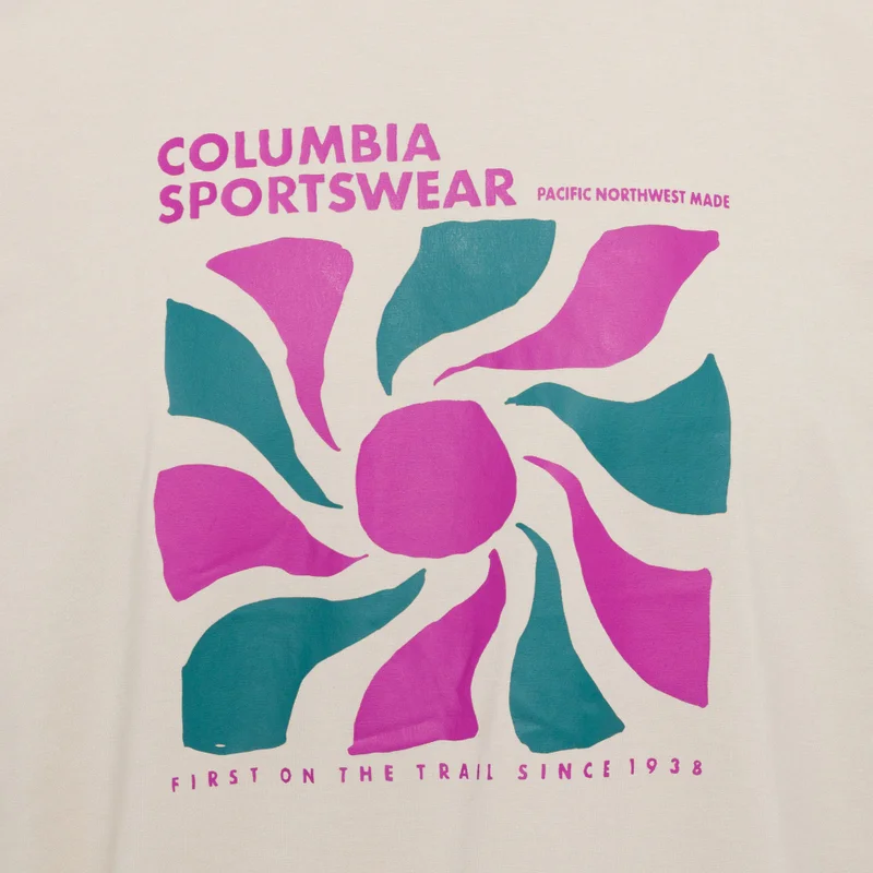 Columbia Beige Men's Sun Trek™ Short Sleeve Graphic T-Shirt for Men | Best Price UAE
