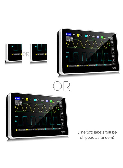 1013D 2 Channels 100MHz*2 Band Width 1GSa/s Sampling Rate Oscilloscope with 7 Inch Color TFT LCD Touching Screen