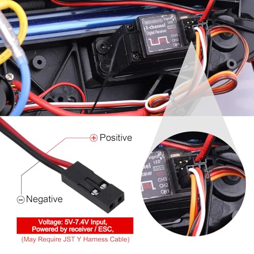 Hobbypark مجموعة أضواء السقف لسيارة هوبى بارك RC مع 5 مصابيح LED لملحقات شاحنة 1/10 RC كراولر - Image 5