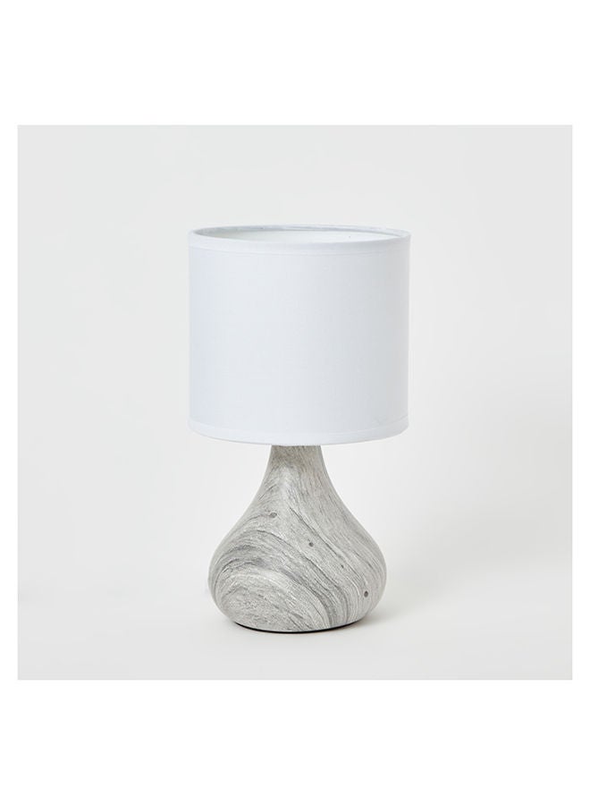 Home Box مصباح طاولة سيراميك كلارك بتأثير الرخام 14x23x14 سم - Image 5