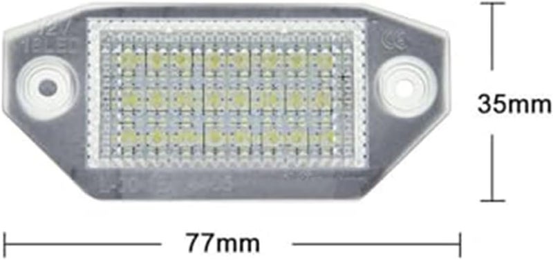Wivplex 2Pcs White License Plate Light for Ford Mondeo MKIII - Image 2