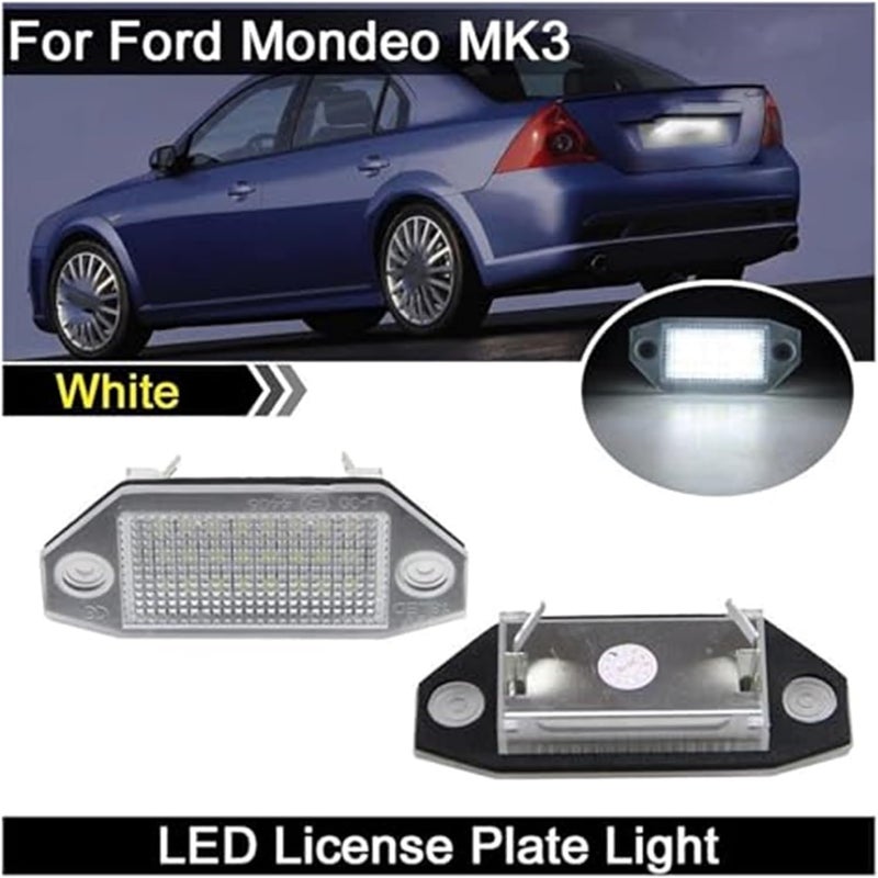 Wivplex 2Pcs White License Plate Light for Ford Mondeo MKIII - Image 5