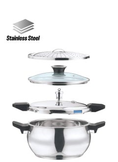 VINOD Vinod Pressure Cooker, Silver, 3.5 Liters, SMGPC-3.5, Stainless Steel  - Image 1