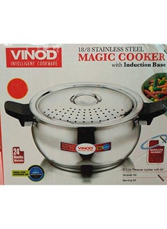 VINOD Vinod Pressure Cooker, Silver, 3.5 Liters, SMGPC-3.5, Stainless Steel  - Image 4
