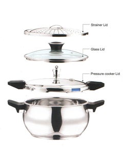 VINOD Vinod Pressure Cooker, Silver, 3.5 Liters, SMGPC-3.5, Stainless Steel  - Image 2