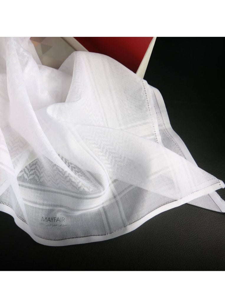 Mayfair - Shemagh Albassam MayFair white - Image 1