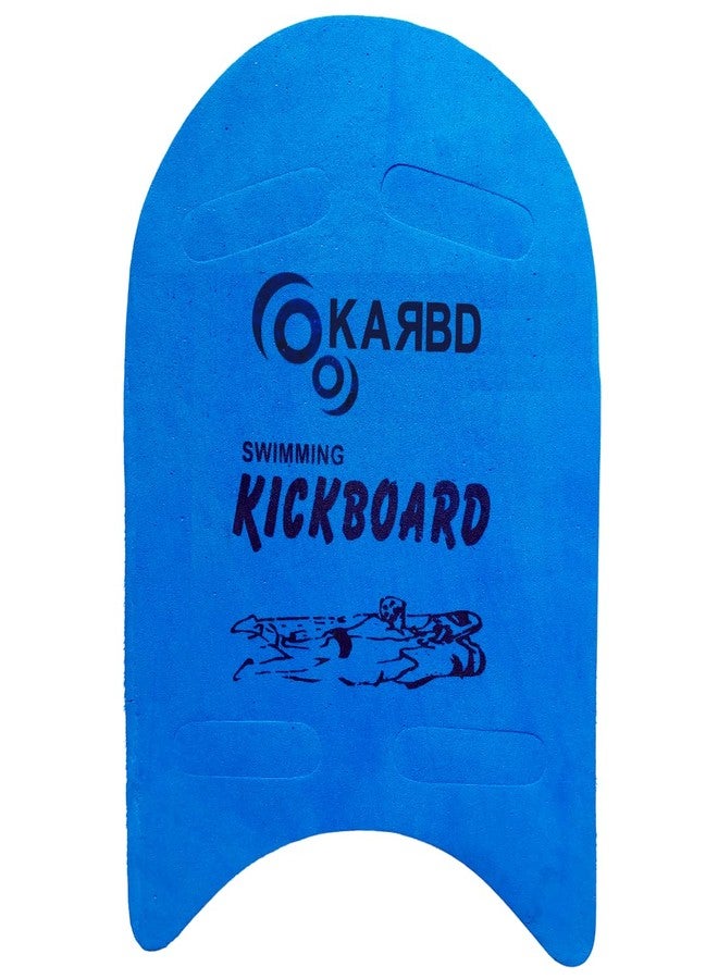 KARBD 4 Cut Swimming Kickboard Floating Board for Swimming Training Aid Exercise Equipment Pool Swim Safe Trainer Lessons Kickboards for Adults Children with 4 Holes Dual Color (Medium, Blue Red) - Image 1