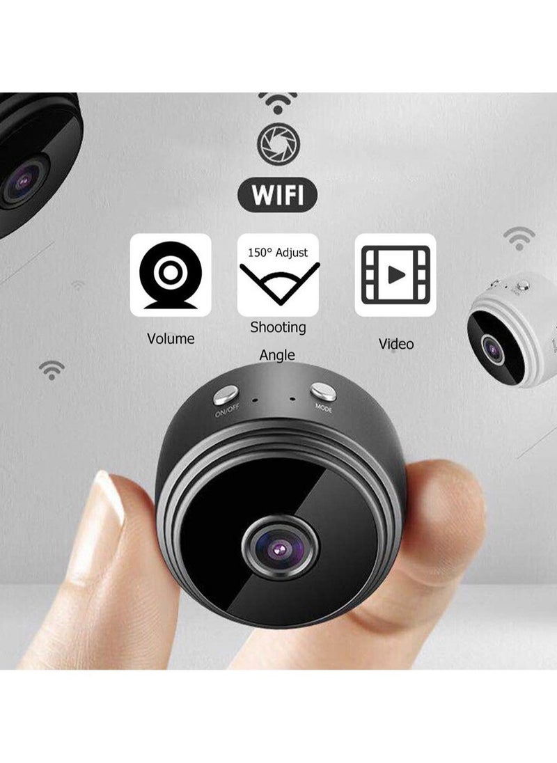 Mini Camera Wireless WiFi Hidden Spy Cam Hd 1080P Surveillance Motion Detection Night Vision Covert Nanny Camcorder Compatible iOS Android Pc One Size with 128G TF Card