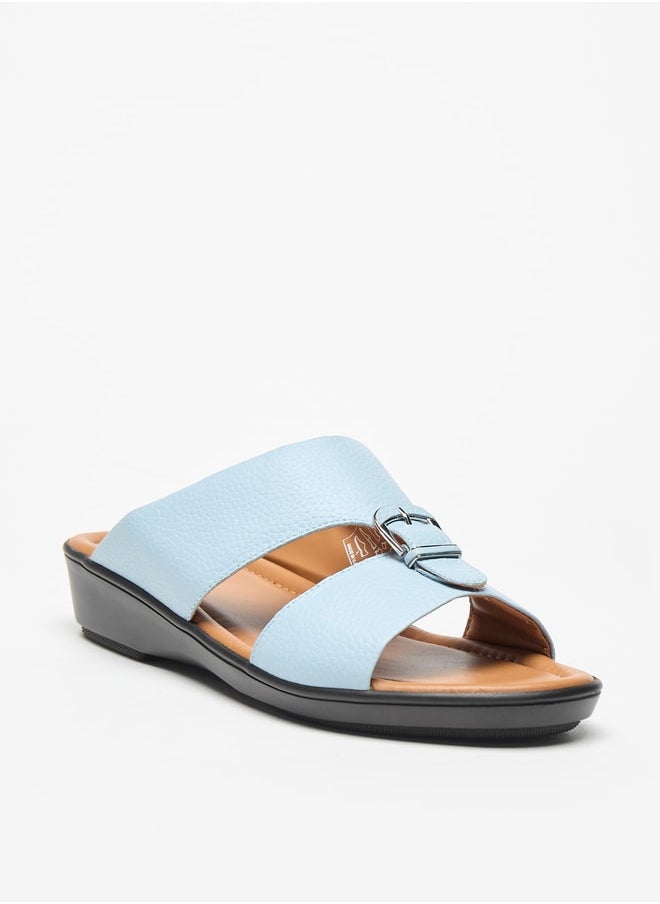 LBL by Shoexpress Mens Textured Slip-On Arabic Sandals With Buckle Accent  - Image 1