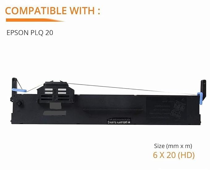 VAVIA PLQ20, PLQ30 PASSBOOK Ribbon Cartridge COMPATAIBLE for USE with EPSON PLQ20,PLQ30 DMP Ribbon Cartridge for Dotmatrix Printers - Image 3