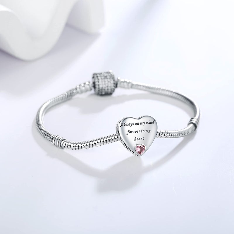 RLCCLR 925 Sterling Silver Charms Fit Pandora Charms Bracelet I Love You to Infinity and Beyond Fit Wife Mother's Day Christmas Birthday Gift - Image 5